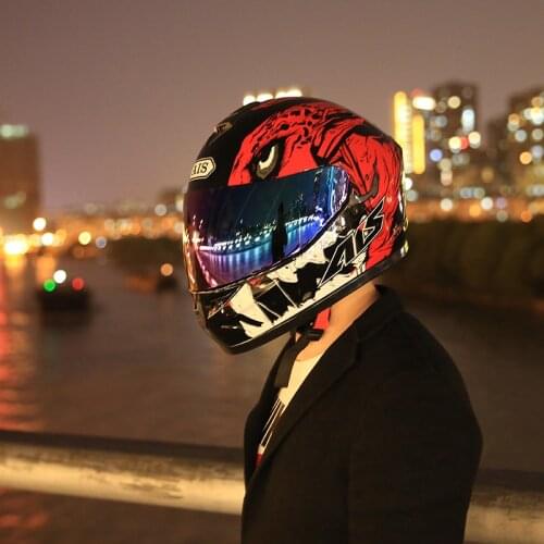 New arrival brand AIS motorcycle helmet Men full face helmet professional racing helmet Cool personality decorative corners