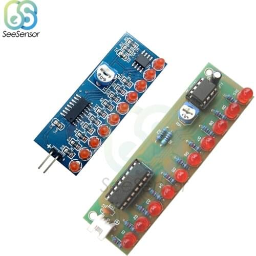 NE555+CD4017 Light Water Flowing Light LED Flashing Lights Module DIY Kit Smart Electronics Kits