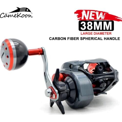CAMEKOON Low Profile Baitcasting Fishing Reel 9KG Max Drag Power 8+1 Ball Bearings 7.3:1 Gear Ratio Baitcaster Saltwater Coil