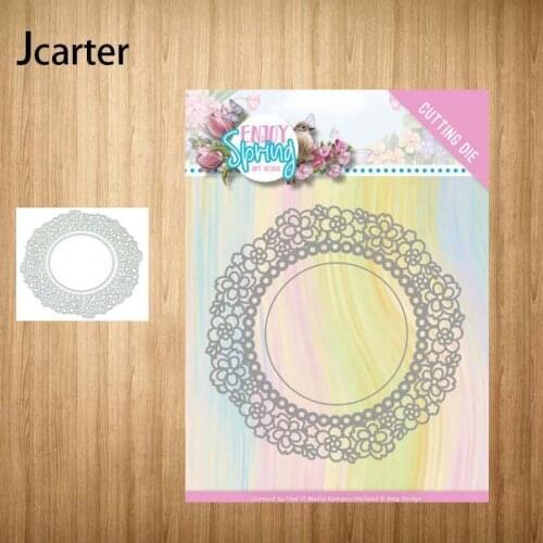 New Arrival Metal Cutting Dies Circle Flowers Lace Craft Handmade Knife Mould Blade Punch Stencils Dies Cut Scrapbooking Model