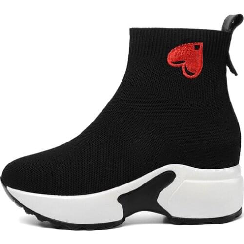 New knitted women boots fashionable women boots European style casual women shoes size 34-40