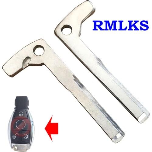 New Smart Remote Key Keyless Replacement Uncut Emergency Blade Blank Insert for Mercedes Benz Car Fob Key Blade Replacement