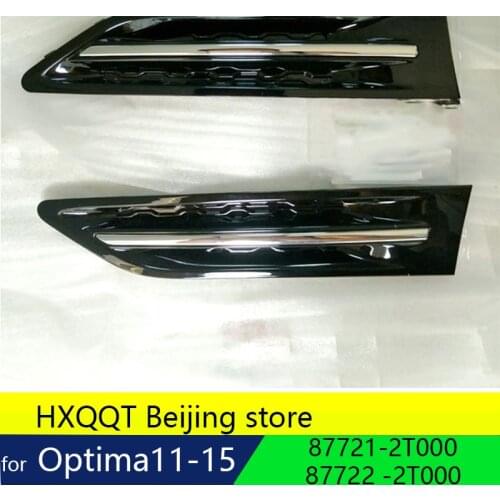 OEM Glossy Black Fender For Garnish Grille LH RH 2PC 1Set For Optima K5 2011-2015 87771-2T000 87772-2T000 Fender standard