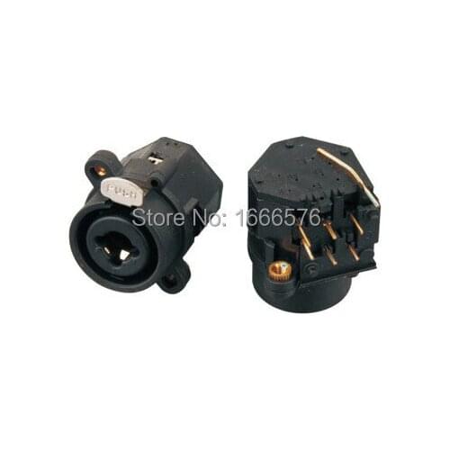 Wholesale 50PCS/LOT pcs FEMALE SOCKET, XLR-1/4" JACK WITH LOCK- 410A