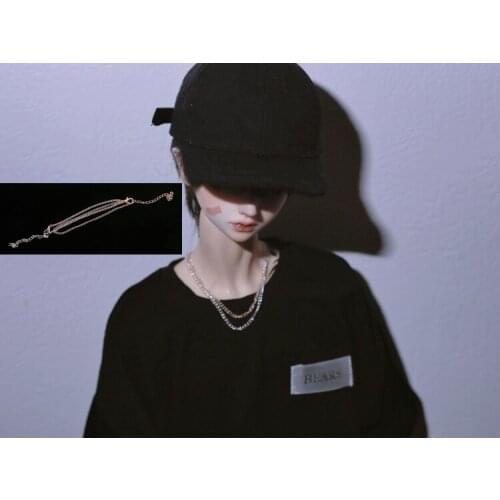 BJD Doll necklace Twin Gold Silver Pigment Chain Chain Necklace 1/3& Uncle Doll clothing accessories