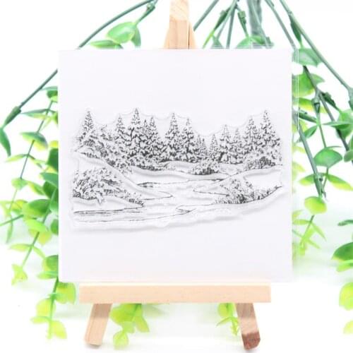 Forest Transparent Clear Silicone Stamps for DIY Scrapbooking/Card Making/Kids Fun Decoration Supplies