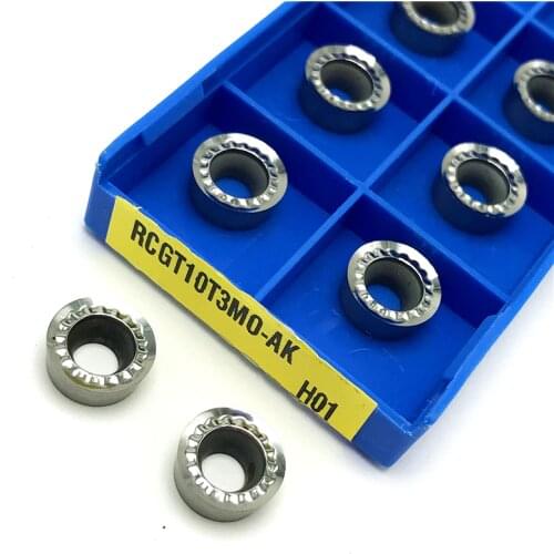 RCGT10T3 MO AK H01Milling inserts Aluminum turning tool Cutting Tool CNC lathe tools RCGT 10T3 carbide wood turning tools
