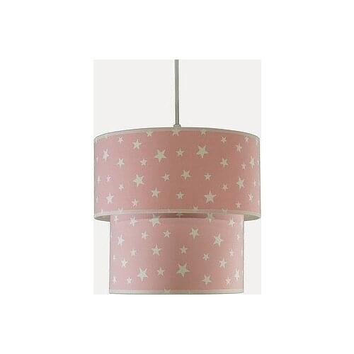 Senay Lightning Child Dual Cylinder Fabric Chandelier-Star