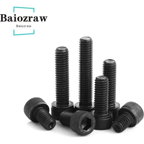 Hexagon Socket Screw Cup Head Bolt Screw M3 M4 M5 12.9 Grade Carbon Steel Allen Screw Din912 Hex Screw with Key 3D Printer Parts