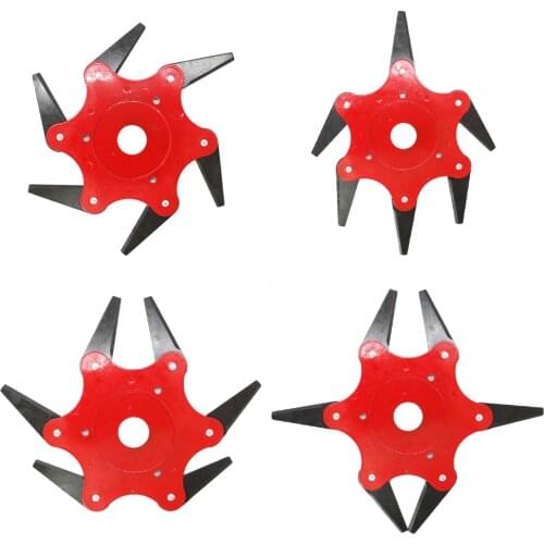 Kelkong Universal 6 Teeth Grass Trimmer Blade Metal Blades Brush Grass Cutter Trimmer Head Replaceable Garden Head Lawn Mower