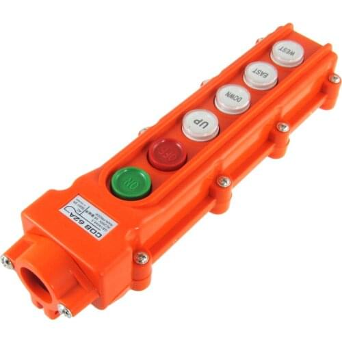 Rainproof Crane Hoist 4 Ways Pushbutton Switch Pendant Control Station