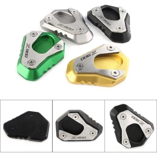 Z 900 Motorcycle Side Kickstand Stand Extension Enlarger Plate Pad For Kawasaki Z900 2017 2018 / 17 18