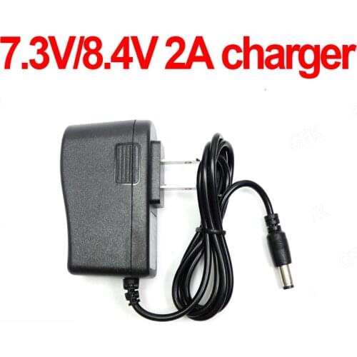 6V 2A charger 8.4v 2A li ion 2S battery charger 2S 7.3V 2A lifepo4 lithium battery charger