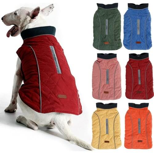 Winter Warm Pet Vest Jacket Pets Dog Windproof Padded Coat Pure Color Cozy Soft Vest Clothes for Chihuahua French Bulldog Outfit