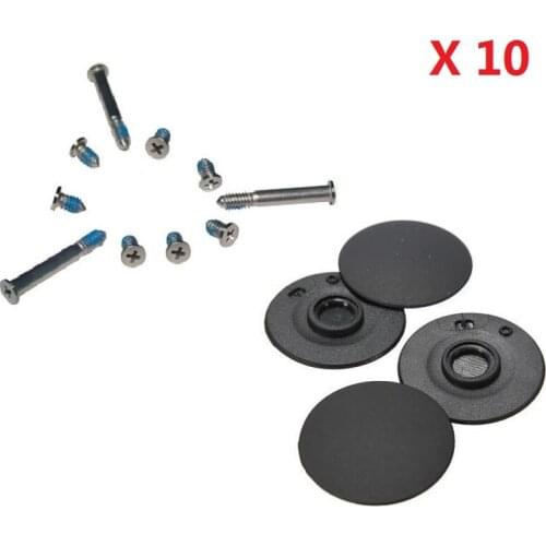 10sets/lot Bottom Case Screws Set & Bottom Case Rubber Feet 4pcs/set For Apple Macbook Pro Unibody A1278 A1286 A1297 13" 15" 17"