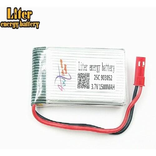 3.7V 1500mAh Central Church 887 remote control aircraft 903052 25c US lithium battery 3.7V 1500mAH GSP Linda T05