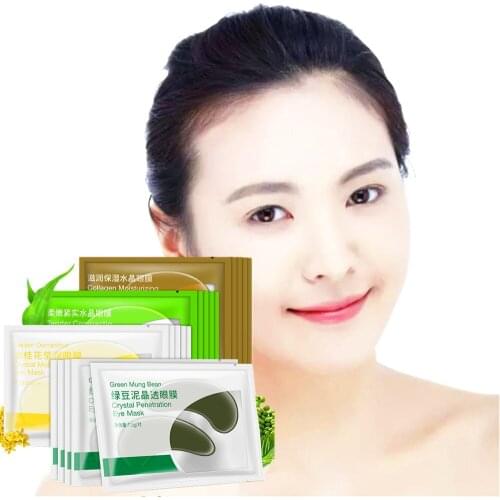 DISAAR 4 Pairs Gold Osmanthus Vitamin C Eye Patch Dark Circles Puffy Anti-aging Moisture