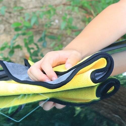 Car Accessories Interior Car Care Polishing Wash Towels Plush Microfiber Washing Drying Towel Strong Thick Plush Polyester Fiber