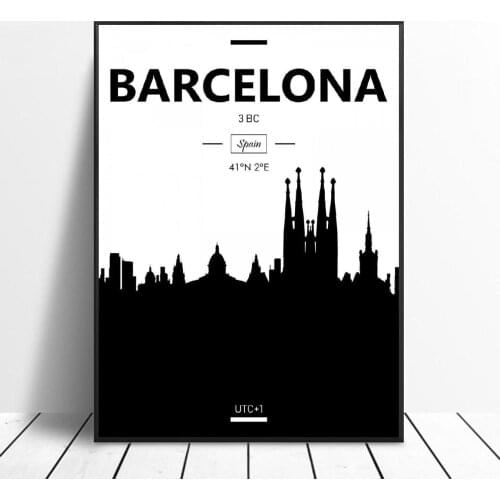Barcelona Canvas Painting Wall Art Pictures Prints Home Decor Wall Poster Decoration for living Room