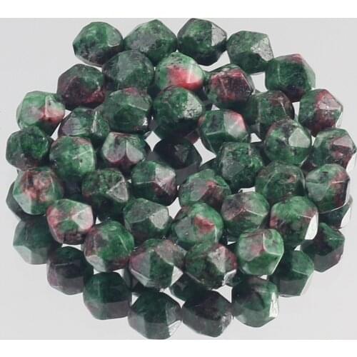 AAA Natural Faceted Epidote Zoisite Jaspers Stone Bead for Jewelry Making DIY Bracelet Necklace Loose Spacer Beads 6/8/10mm