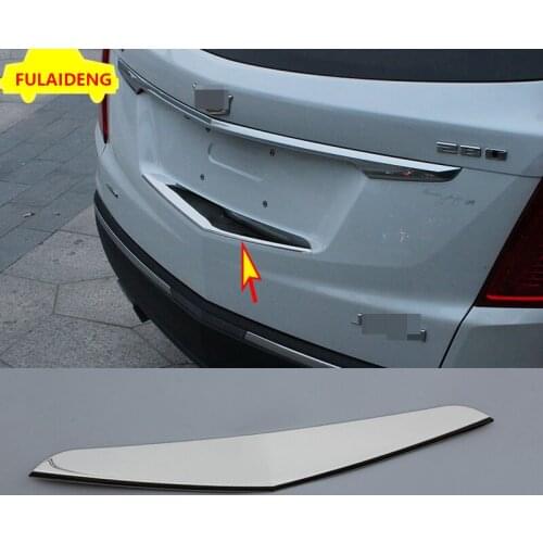 For Cadillac XT5 2016-2020 Outer Stainless steel Tail Rear Trunk Hatch Lid Cover Trim Glisten Car Styling Accessories