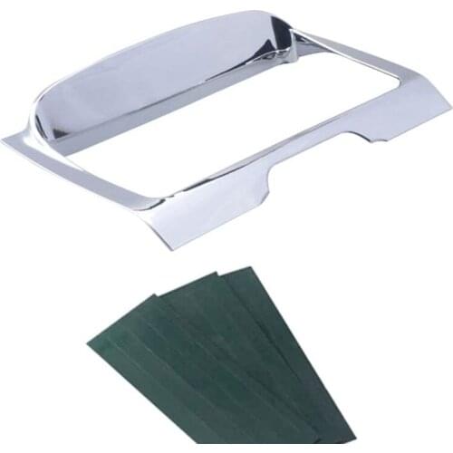 Chrome Motorcycle Tri-Line Stereo Trim Cover For Harley Electra Street Touring Glide Tri Glide FLHX 2014-2018 Ultra CVO Limited