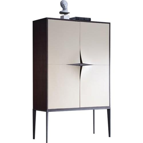 Italian minimalist light luxury wine cabinet storage cabinet household art decoration cabinet living room high-grade furniture