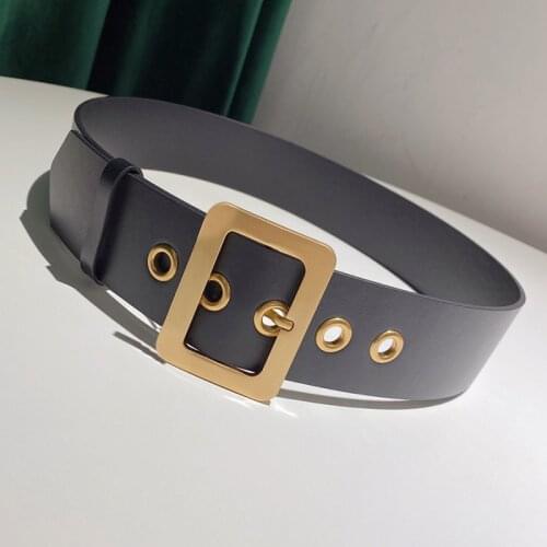 2020 CHAREIHARPER Leather belt Classic mens leisure business horseshoe buckle double-sided leather belt