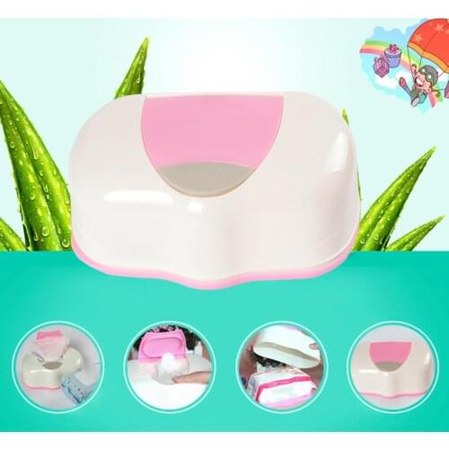 Wet Tissue Box Plastic Automatic Case Real Tissue Case Baby Wipes Press Pop-up Design Home Tissue Holder Accessories