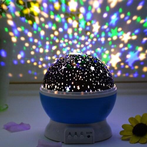Led Star Lamp Smart Home Projection Small Night Childrens Bedroom Full Of Stars Table Projector Galaxy Light Luminaire Bedroom