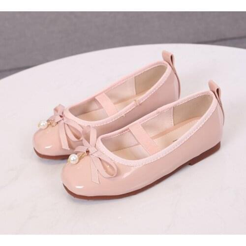 Fashion Kids Leather Shoes For Girl Princess Party Shoes Children Wedding Butterfly Shoes Balck Pink Red 2 3 6 8 10 To 12 Years