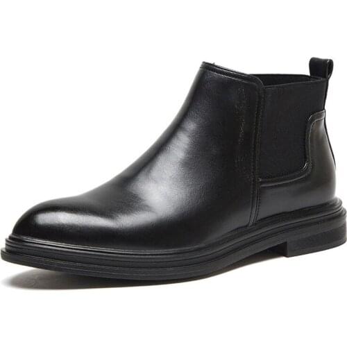 Men Ankle Boots Winter Chelsea Boots Men Leather Shoes Men Boots Fashion Autumn Winter Male Footwear Zapatillas Hombre