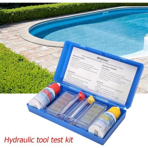 Chlorine PH Water Quality Test Kit Swimming Pool Hydroponics Aquarium Tester Set Measurement Analysis Instrument