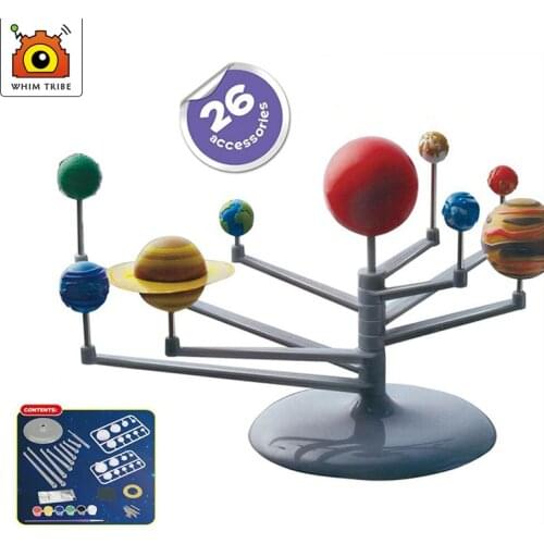 Youth DIY Lab Toy Set Science Teaching Series Solar System Planetarium Model Science Experiment Nine Planets Children Scientific
