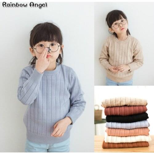 2019 New Spring Girls Sweater Boys and Girls Pullovers Children Clothes Shirt Toddler Girls Sweaters Childrens Sweaters Tops
