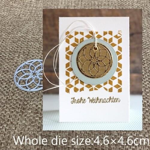 New Design Craft Metal Cutting Die cut die flower circle decoration scrapbooking Album Paper Card Craft Embossing Die Cuts
