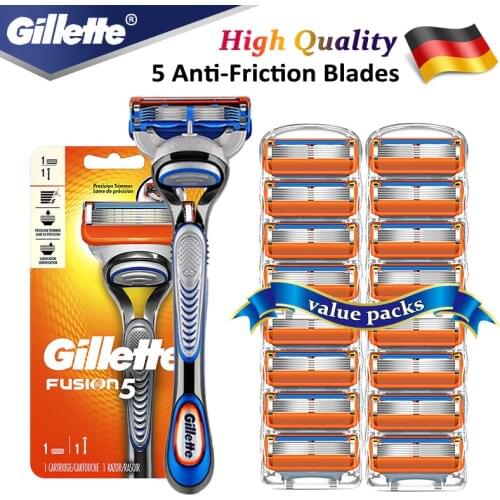 Gillette Fusion 5 Safety Straight Razor Shaving Machine With Blades Face Shaver Cassettes For Men Shave Case For Beard Shavette