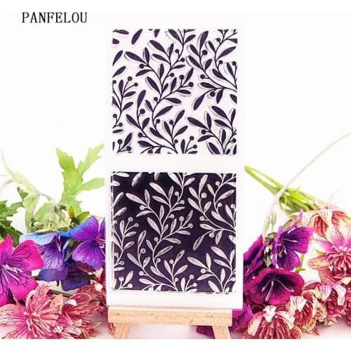 PANFELOU Double color vines Transparent Silicone Rubber Clear Stamps cartoon for Scrapbooking/DIY Easter wedding album