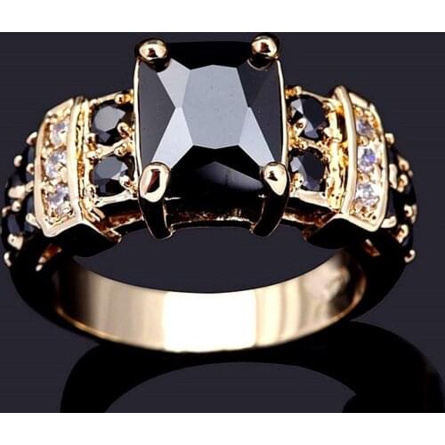 Luxury 4 Colors Trendy Square Zircon Crystal Rings for Women Finger Engagement Party Fashion Jewelry Whole Sale