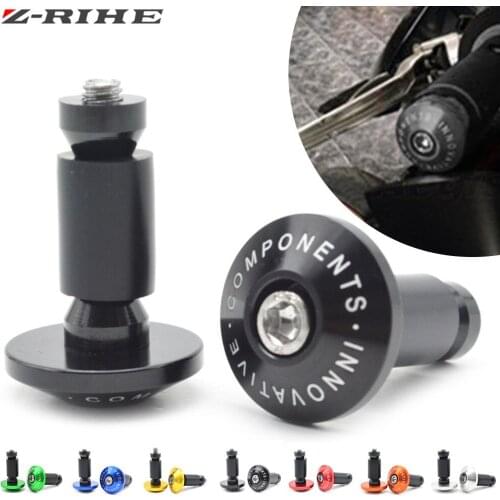Handle Grips End Motocross Hand Bar End Universal Motorcycle For YAMAHA TMAX 500 TMAX530 FZ1 FAZER06-13 FZ6 BMW R1200RT BMW