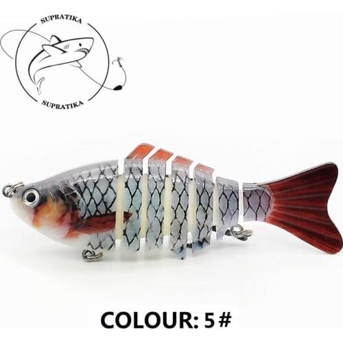 Diving Depth 0.6-1.5M Anti-Corrosion Plastic Fishing Bait Bionic Artificial Seven-Segment 10cm/15.7gFishing Lure Hard Bait