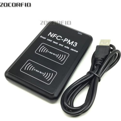 NFC Reader USB PM3 contactless smart ic Card and writer rfid copier Copier Duplicator 10pcs UID Changeable Tag Card Key Fob