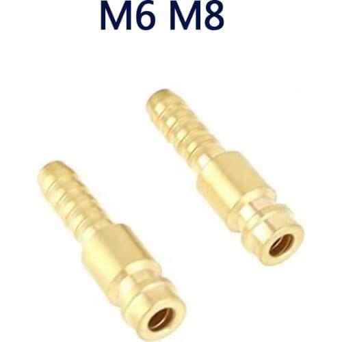 Welding water cooled plug for welding torch quick connector m6 and m8 fitting for mig tig welder torch