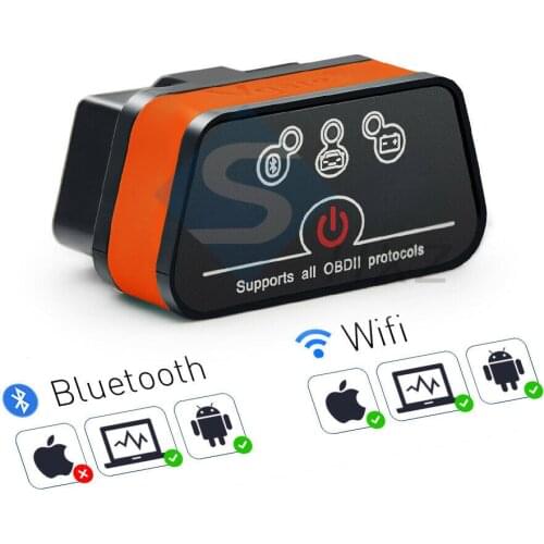 Vgate OBD2 OBDII Scanner ICar2 ELM327 Bluetooth/WiFi Diagnostic Code Creader Car Accesories Engine Fault Detector Scanner