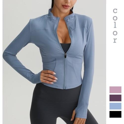 Moonglade Gym Leggings Yoga Tops Women Long Sleeve With Thumb Holes Workout Clothes Fitness Jacket Slim Fit Shirt Running