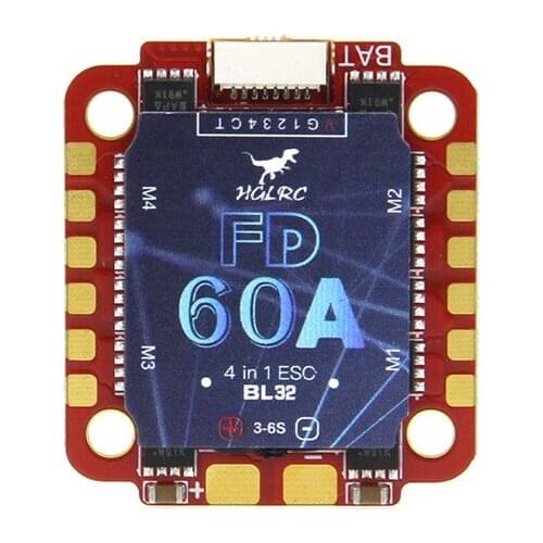 1/2/4pcs HGLRC Forward 60A 3-6S BLHeli32 4in1 ESC for FPV Racing Drone RC Quadcopter Multicopter Multirotor RC Parts 30.5*30.5mm