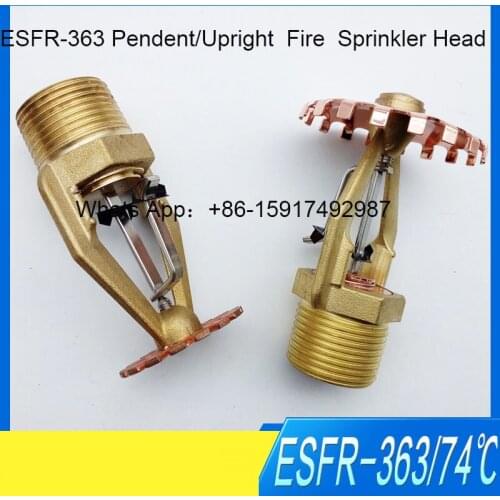 74 Degree Fusible alloy types of ESFR Fire sprinkler system, K363 Pendent/Upright Fire Sprinkler Head