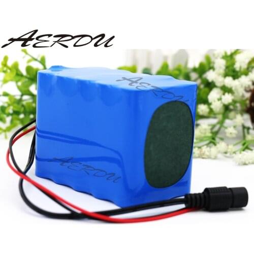 AERDU 4S5P 14.8V 12.5Ah 18650 Lithium Battery Pack 2500mAh Cells for 16V 12V Light LED Lamp POWER 300W Ebike Motorcycle with BMS