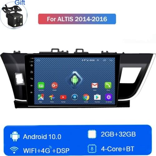 Car Radio Multimedia video player central multimidia Touchscreen Quad-core for Toyota Altis 2014 2015 2016 autoestereo Head Unit