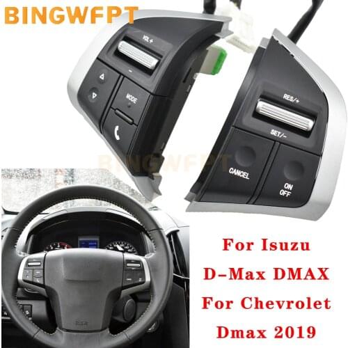 Car Accessories For Isuzu D-Max DMAX For Chevrolet Dmax 2019 Steering Wheel Button Cruise Control Switch Audio Volume Buttons